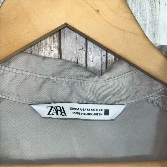 Zara Grey Tiered Mini Dress - Picture 7 of 7